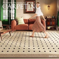 Simple Modern Crystal Velvet Carpet Living Room Sofa Blanket Retro Tea Table Large Area Full of Non-