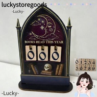LUCKYSTOREGOODS Books Read Tracker, 2D Wooden Reading Tracker Signage,  Handmade Books Read This Yea