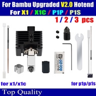 Untuk Bambu Lab X1 Hotend Upgrade 2.0 Versi muncung bambulab Bi Metal Fit Bamboo Bambulabs P1P P1S X