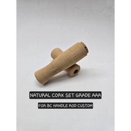 NATURAL CORK SET BC GRADE AAA / HANDLE BC ROD CUSTOM