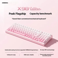 XINMENG X98 Ultra Mechanical Keyboard Wired/2.4G/BT Wireless 12000mAh Customized Gasket Hot-Swappabl