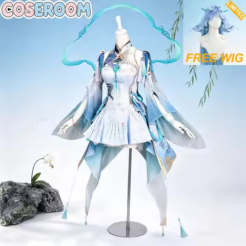 【FREE WIG LIMITED】COSEROOM-SSR Qingxiao Cosplay Costume Game Wuthering Waves WuWa Cosplay Outfit Hal