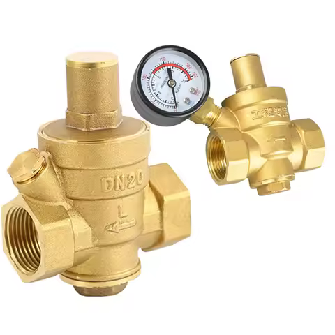 G 1/2" 3/4" 1" 2" Brass Water Pressure Reducing Maintaining Valve DN15/DN20/DN25/DN32 Regulator Adju