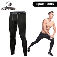 Outtobe Sports Tights Fast Dry Leggings Compression Tights Cool-Dry Pants Running Leggings Gym Quick-drying Fit Training Jogging Pants Men