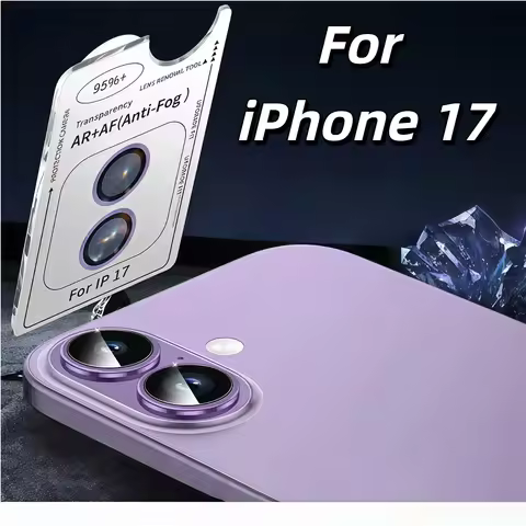 For Apple IPhone 17 Rear Camera Tempered Glass Protective Film Original Colors - Black Silver Light