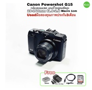 Canon Powershot G15  Compact camera wide zoom 5X F1.8 Lens กล้องคอมแพค เลนส์สเปคสูง ละลายหลังเยี่ยม มือสองคุณภาพดี ประกัน3เดือน
