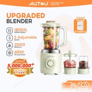 ALLTOU Blender 2.6L 3 in 1  Fruit Juicer 600W Meat Grinder Chopper 3 Speed Options Pulse Setting Ele