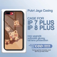 HP Ip 7 plus Case Latest ip 8 plus/ - Xiaomi Ip 7 plus ip 8 plus/ - Cute Bear Motif - Premium Glossy
