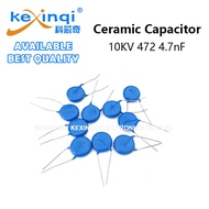 (1pcs) 10KV 472 4.7nF High Voltage Ceramic Capacitor ±20% Accuracy Pin Pitch 10mm Y5U