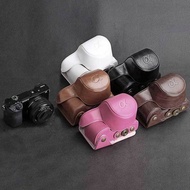 Sony ILCE-a5100 A6000 A6300 A6400 A6300L Leather Case NEX5T5R Mirrorless Camera Bag