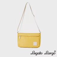 Legato Largo 休閒簡約防潑水單肩背包- 芥末黃