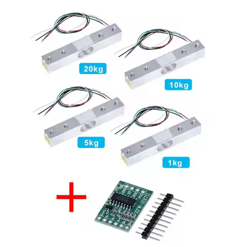 Load Cell Weight 1KG 5KG 10KG 20KG HX711 Electronic Scale Aluminum Alloy Weighing Pressure Sensor Ad