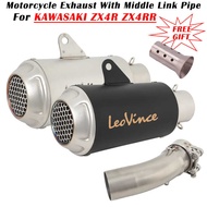 Slip On Para sa KAWASAKI ZX4R ZX4RR ZX 4R 4RR ZX-4R ZX-4RR 2023 Motorcycle Exhaust Moto Escape 6 R