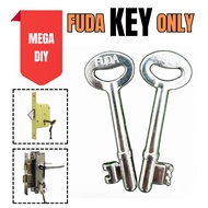 KEY ONLY Mortise lock Key / Hook Lock Key Number FUDA KEY BLANK /KUNCI FUDA BERNOMBOR / Fuda NOMBOR 