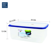 [แพ็ก 3 กล่อง 6 ชิ้น] Super Lock กล่องใส่อาหาร รุ่น Double Wall 5038 ความจุ 5000 มล.เข้าไมโครเวฟได้ 