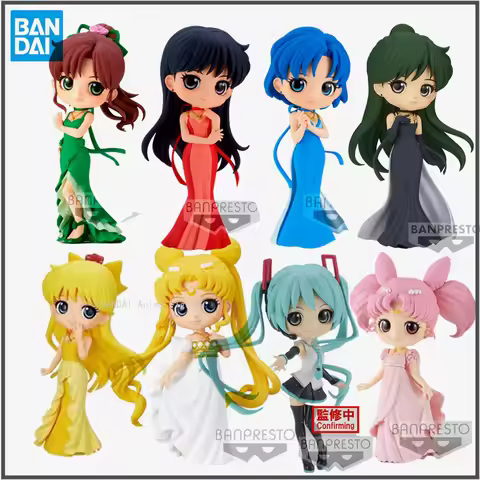 In Stock Original Qposket Chibiusa Sailor Moon Tsukino Usagi Kino Makoto PVC Miku Q Posket Cute Toys