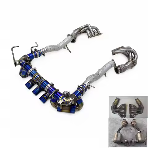 Race Complete Set Motor Sport Exhaust For Ferrari 458 Speciale/458SC 4.5L 2014-2016 Titanium Axle Ba