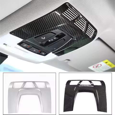 Car Front Reading Lamp Frame Decoration Cover Sticker Carbon Fiber Color TrimFor BMW 1/2/3 series F2