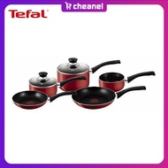 Tefal Red Bistro Cookware Set - 5 Pieces