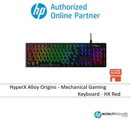 HyperX Alloy Origins - Mechanical Gaming Keyboard - HX Red/Blue/Aqua(US Layout) - 4P4F6AA / 4P5P0AA 