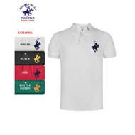 Beverly Hills Polo Club Men`s Combed Cotton Pique Polo Shirt in Wht,Blk,Red,Bgrn 25GTEX2058BH3 Bever