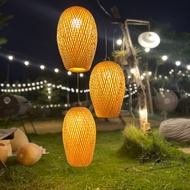 Đèn Lồng Mây Tre Đan Boja Cao D23 H36