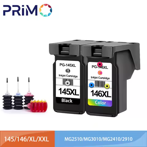 Remanufactured PG145 CL146 XXL 145XL 146XL Refillable Ink Cartridge PG-145 CL-146 for Canon pixma MG