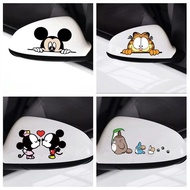 Car rear-view mirror decorative sticker Cartoon car sticker creative personality lovely waterproof sunscreen scratch resistant sticker