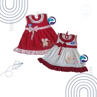 Planet Kidz Rabbit Motif Baby Girl Short Dress - Planet Kids (Planet Kid)