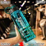 LETTER Water Bottle, with Handle 1100ml/1500ml/2000ml/3000ml Sport Bottle, Portable Large Capacity P