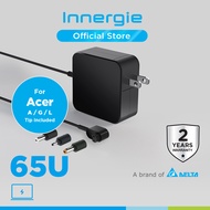 Innergie 65U อะแดปเตอร์สำหรับโน๊ตบุ๊คยี่ห้อ Acer 65 วัตต์