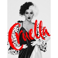 Halloween Cruella Black and White Long Dress Costume  101 Dalmatians' Cruella de Vil Cosplaywith a U