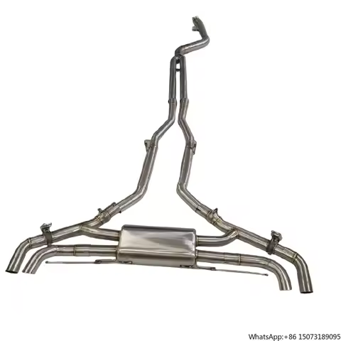 Stainless Steel Exhaust System for X5 G05 M50i and X6 G06 N63 4.4T Valved Catback with Remote Contro