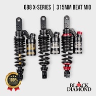 Black Diamond - Shock Breaker 688 X Series Rear Suspension Genio BEAT Vario Scoopy Mio J GT 315mm