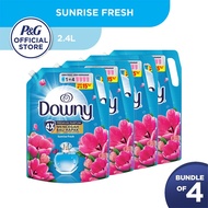 [Carton of 4] Downy Sunrise Fresh Concentrate Fabric Conditioner 2.4L (Fabric Softener, Pelembut Pak