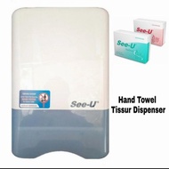 DISPENSER TISSUE HAND TOWEL SEE-U/TEMPAT TISU TOILET DINDING
