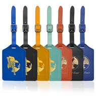 GANTUNGAN Leather Luggage Tag Name Hanger / Travel Luggage Tag / Luggage Tag Name Tag / Name Tag