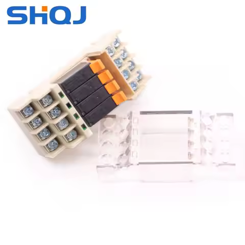 SHQJ RELAY MODULE QJG4-G5NB 12V 24V 4NO 5A PZJ Industrial control module Terminal relay Same as G6D-