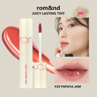 Son tint lâu trôi Juicy Lasting Tint 29 PAPAYA JAM, Son kem Romand, Son bóng, Màu'sắc rực rỡ, Son bó