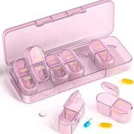 2 Times/Day Pill Organizer AM PM 7-Day Pill Box, 2 Doses Per Day 7-Day Travel Pill Organizer For Med