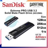 SanDisk 128GB I 256GB I 512GB I 1TB Extreme PRO USB 3.2 Solid State Flash Drive Thumb Drive - SDCZ88