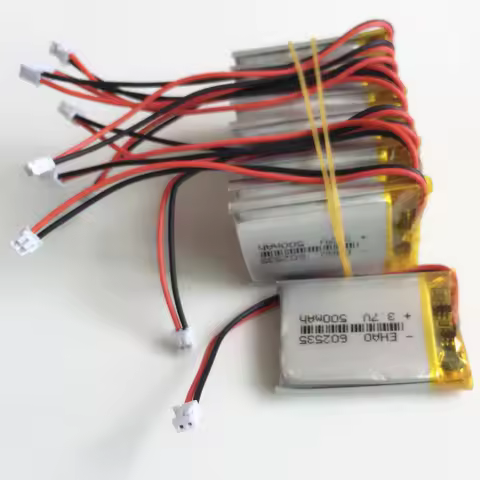 10 PCS 3.7V 500mAh Lithium Polymer LiPo Rechargeable Battery 602535 with JST 1.5mm 2pin Plug For Mp3