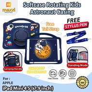 IPad Mini 4 5 7.9 Inch Softcase Kid Anak Cute Case Rotate Astronot Casing Stand Cover Strap