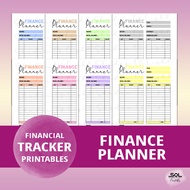 Printable Finance Planner | Money Management | Budget Plan | PDF File Download | Savings Planner Tra