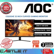 AOC CQ32G4E 32 Inch Curved QHD 180Hz Gaming Monitor HDR10 VA Panel