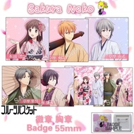 ❀Ready Stocks❀ Fruits Basket 水果篮子 Anime Button Square Badge 动漫周边方形徽章胸章 55mm