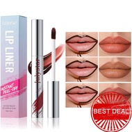 Waterproof Lip Liner Peel Off Tattoo Lipgloss Waterproof Lasting Matte Brown Lip Stain Tint R4i4