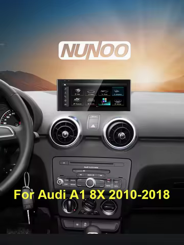 Android 14 Qualcomm CarPlay For Audi A1 8X 2010-2018 RMC HNR Car Multimedia Player IPS Touch Screen 