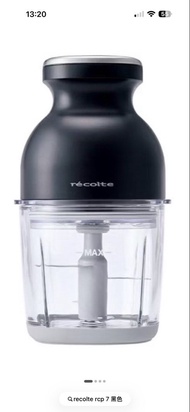 Recolte RCP 7 Bonne 無線cordless 調理機全新 brand new 黑色