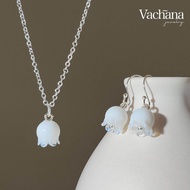 Vachana - ต่างหูและสร้อยดอกลิลลี่ขาว [Minimal White Lily of The Valley Sets]